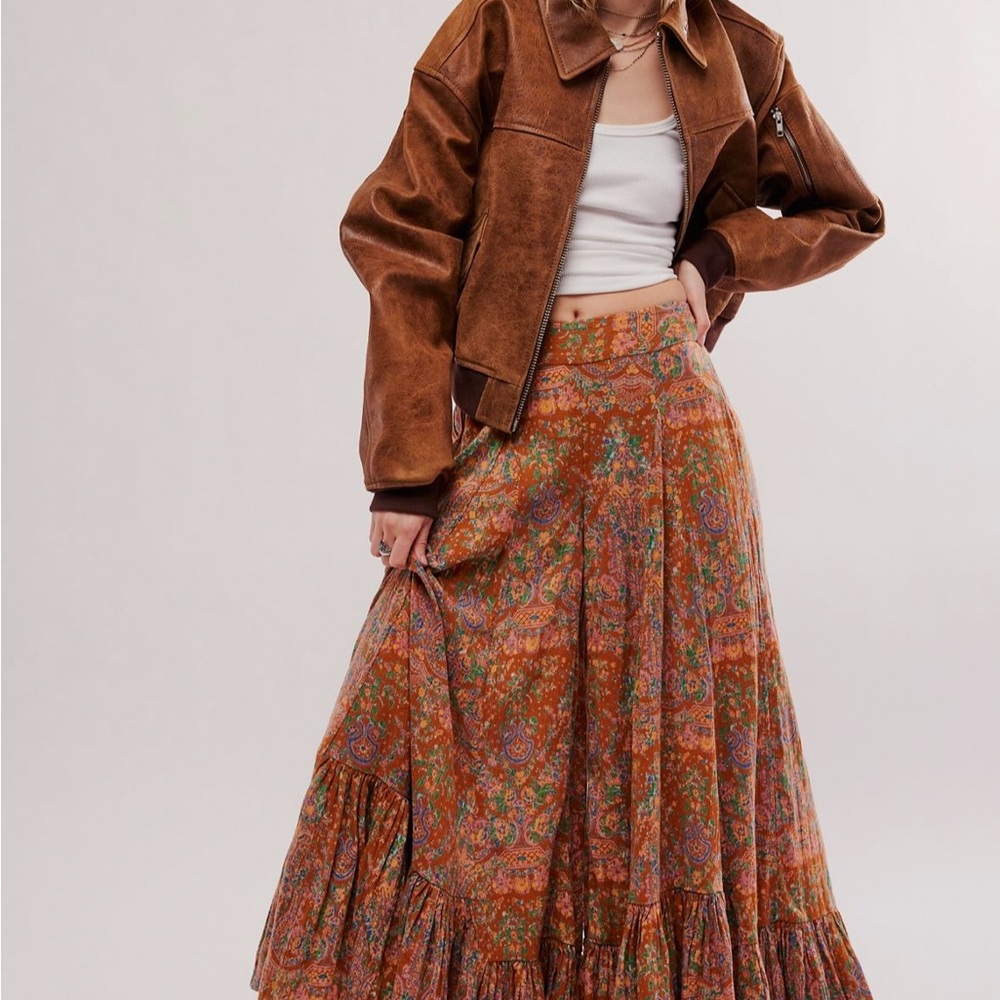 Free People Wide Leg Floral Pants